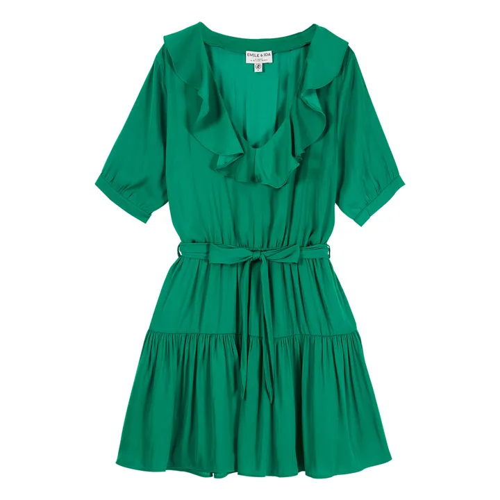 Robe à Volants - Collection Femme  | Vert- Image produit n°0