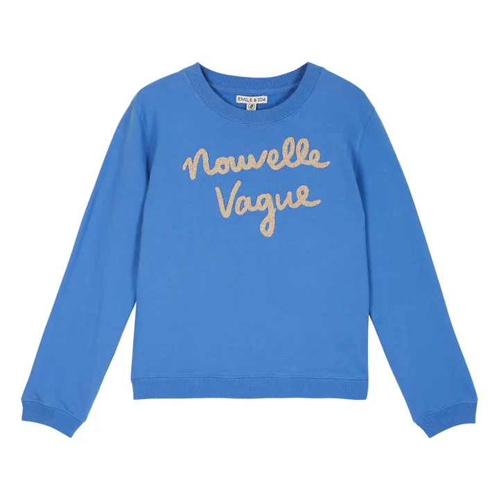 Sweatshirt Nouvelle Vague aus Bio-Baumwolle - Damenkollektion  | Blau- Produktbild Nr. 0