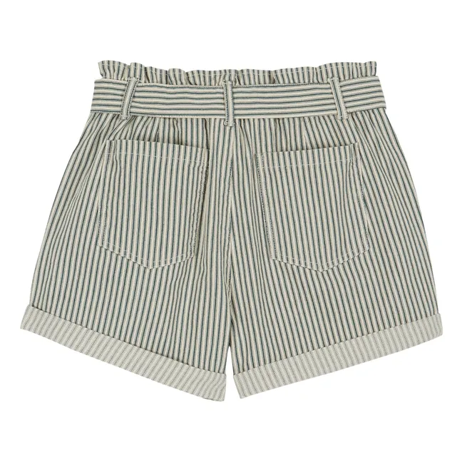 Short Denim Rayé - Collection Femme  | Vert