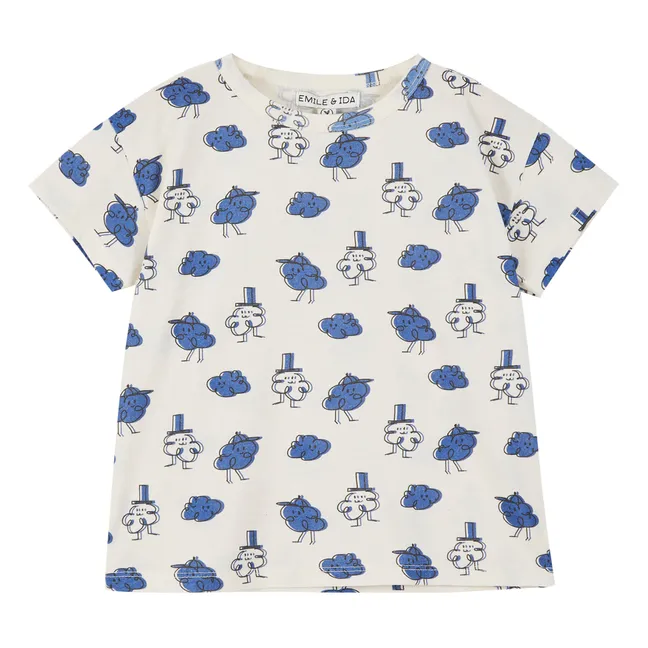 T-Shirt Coton Bio Nuages | Ecru