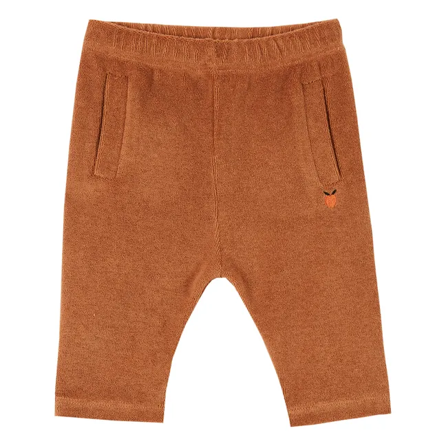 Terry Cloth Harem Pants | Caramel