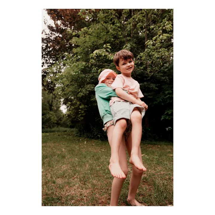 Short Rayé | Vert- Image produit n°1
