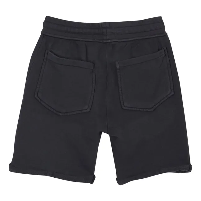 Shorts in Pile di Cotone Organico | Grigio antracite