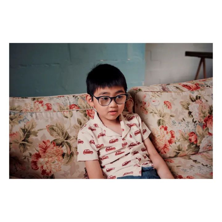 Cars Terry Cloth Short Sleeved Shirt | Ecru- Product image n°1