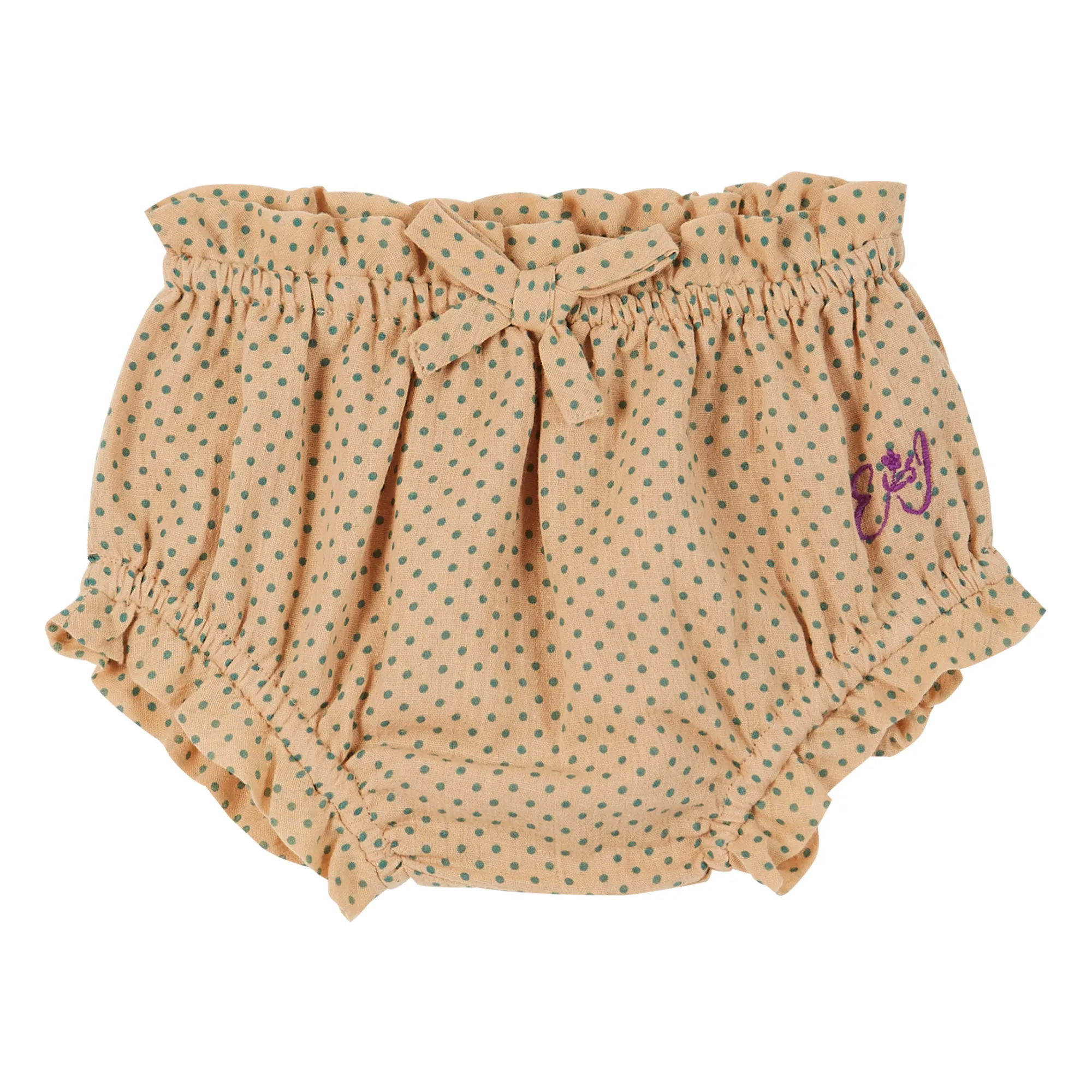 Emile Et Ida Pale Pink Polka-Dot Bloomer