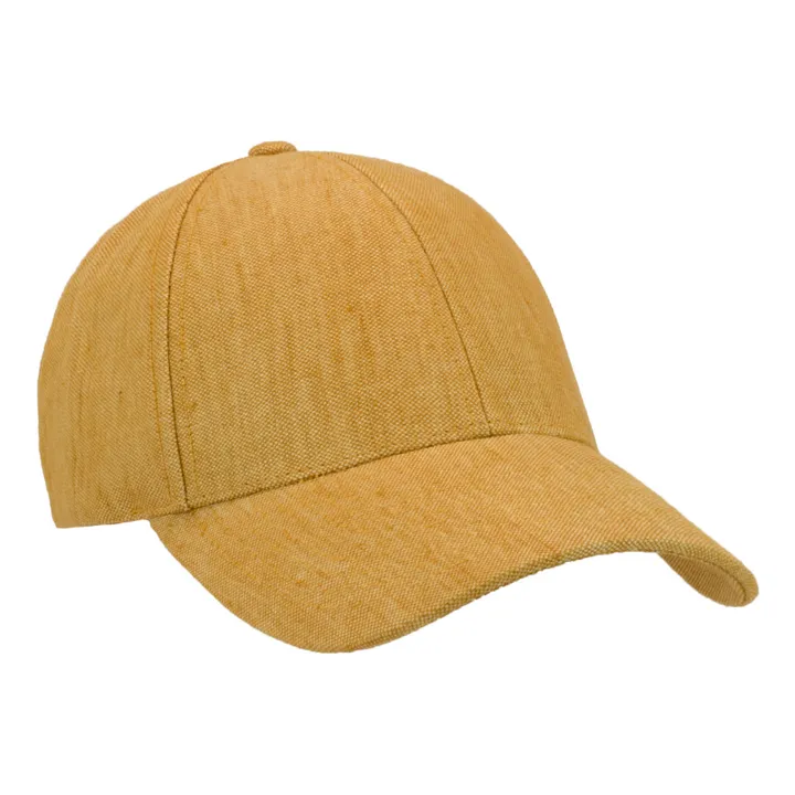 Gorra de lino | Amarillo Mostaza- Imagen del producto n°0