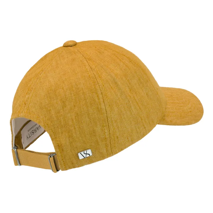 Gorra de lino | Amarillo Mostaza- Imagen del producto n°3