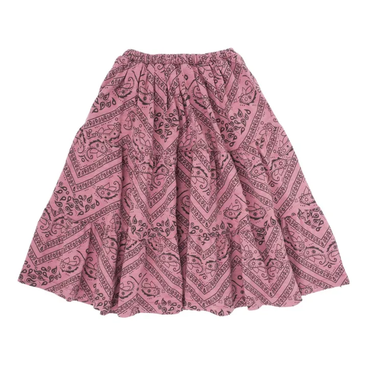 Bandana Print Organic Cotton Skirt | Pink- Product image n°0