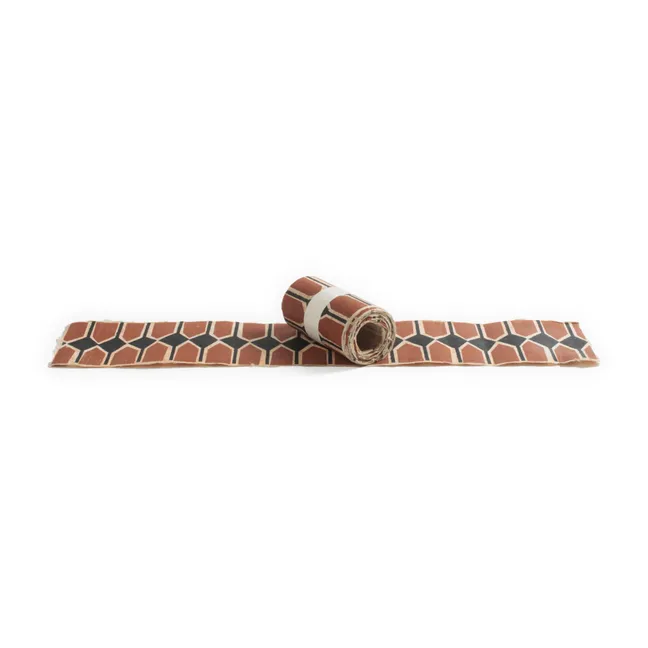 Superfries Vertebra Sienne - Set aus 9 Blättern | Terracotta