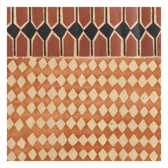 Superfries Vertebra Sienne - Set aus 9 Blättern | Terracotta