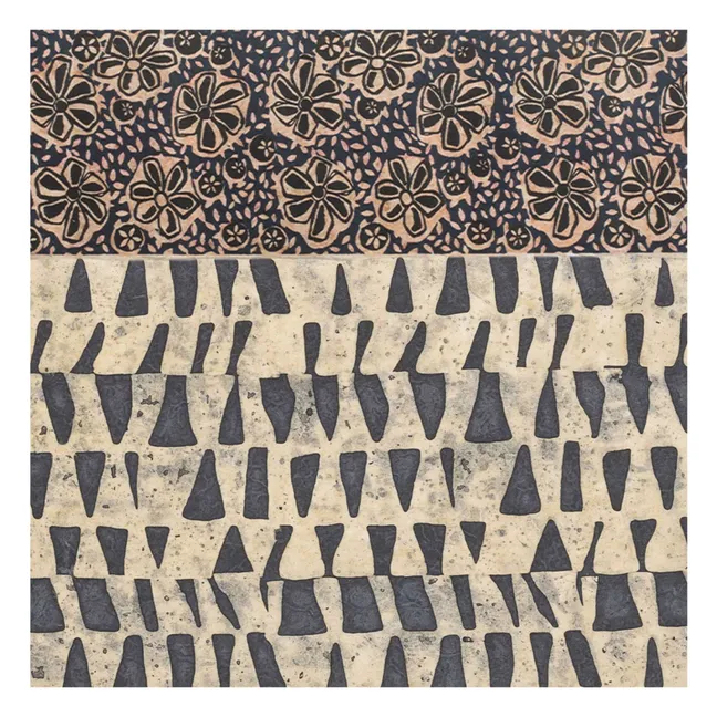 Superfrise Blossom Tokyo - Set de 9 feuilles | Bleu indigo
