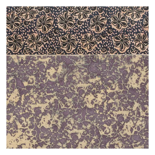 Superfrise Blossom Tokyo - Set de 9 feuilles | Bleu indigo