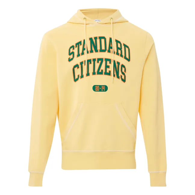 College Arch Hoodie | Pale yellow