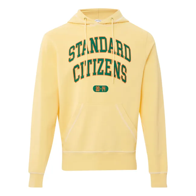Sudadera con capucha College Arch | Amarillo palo