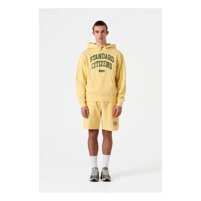 Sudadera con capucha College Arch | Amarillo palo