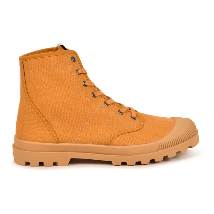 Bottes Pataugas Pataugas Orange Pataugas Boots Authentique Textile