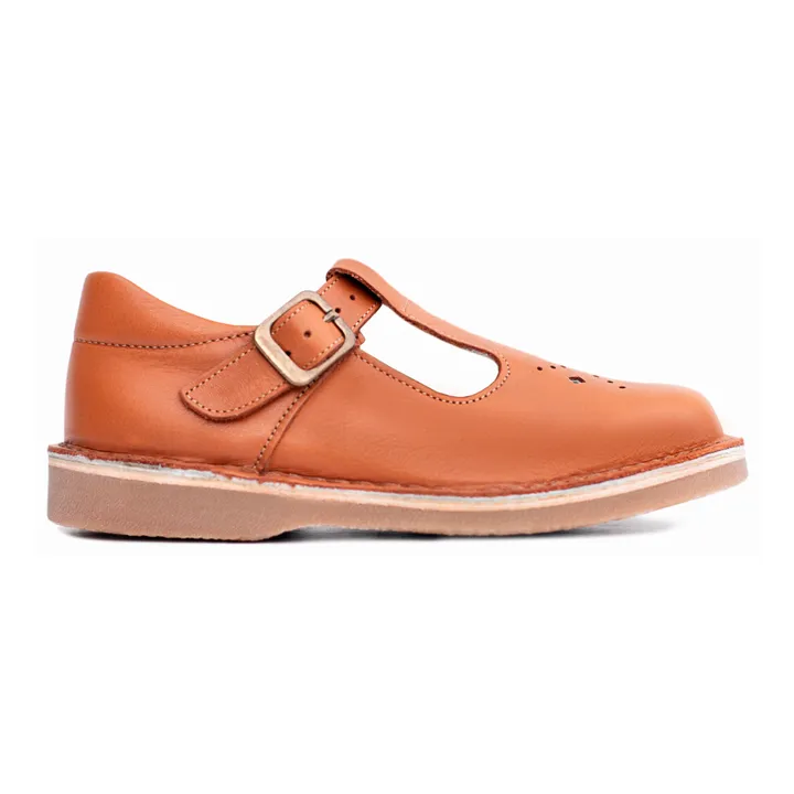 Choux Buckled T Strap Shoes | Orange- Product image n°0