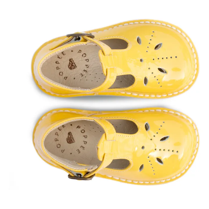 Cauliflower Patent T-bar Shoes | Yellow- Product image n°2