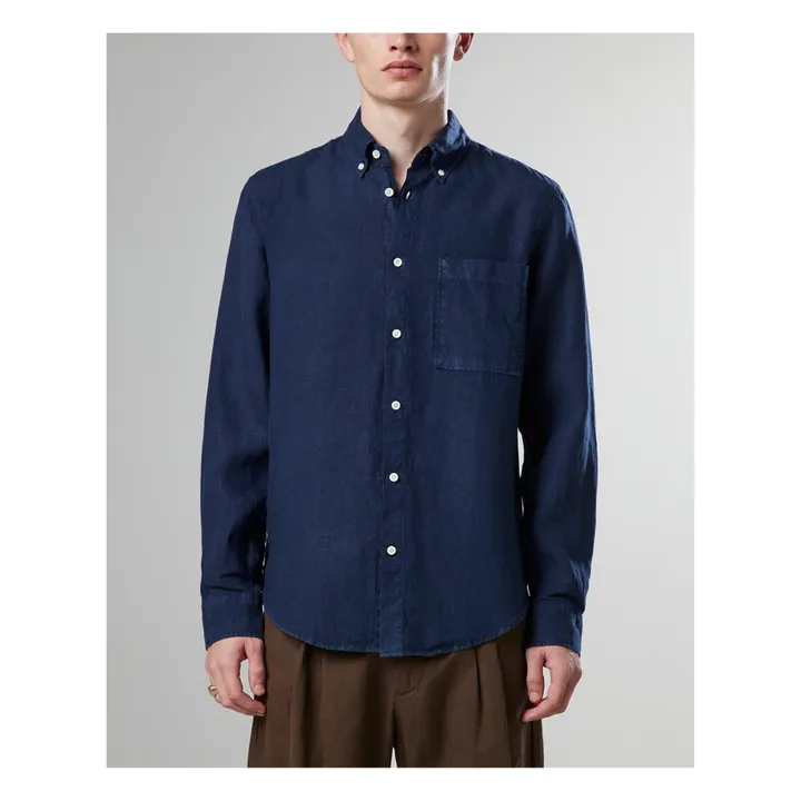 Arne 5706 Shirt | Navy blue- Product image n°2