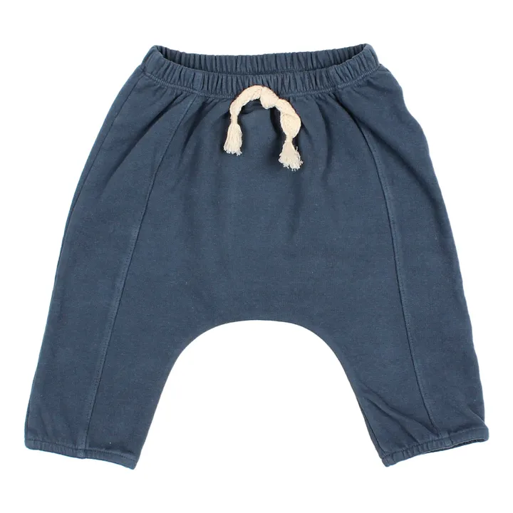 Pantaloni Jogger in cotone bio | Blu marino- Immagine del prodotto n°0