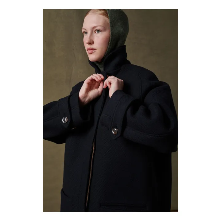 Cappotto Oscar in tweed e lana | Blu marino- Immagine del prodotto n°4