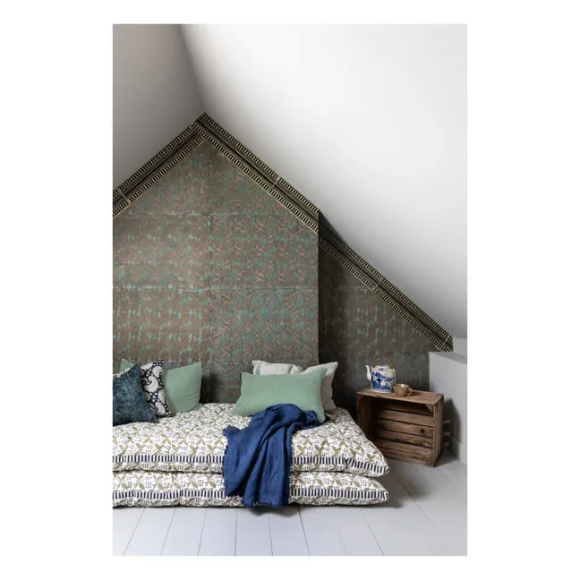 Tapete Bloom Zurich - Set von 12 Bögen | Blau