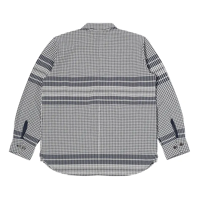 Chemise | Bleu marine - Ecru