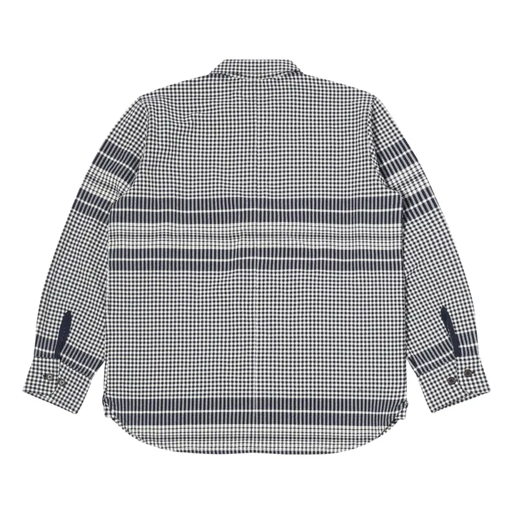 Chemise | Bleu marine - Ecru- Image produit n°2