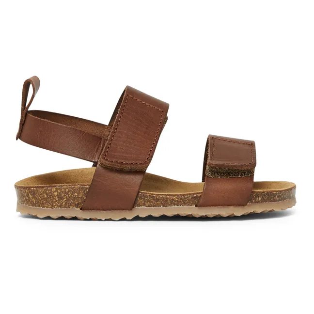 Two Con Me - Double Buckle Sandals | Caramel