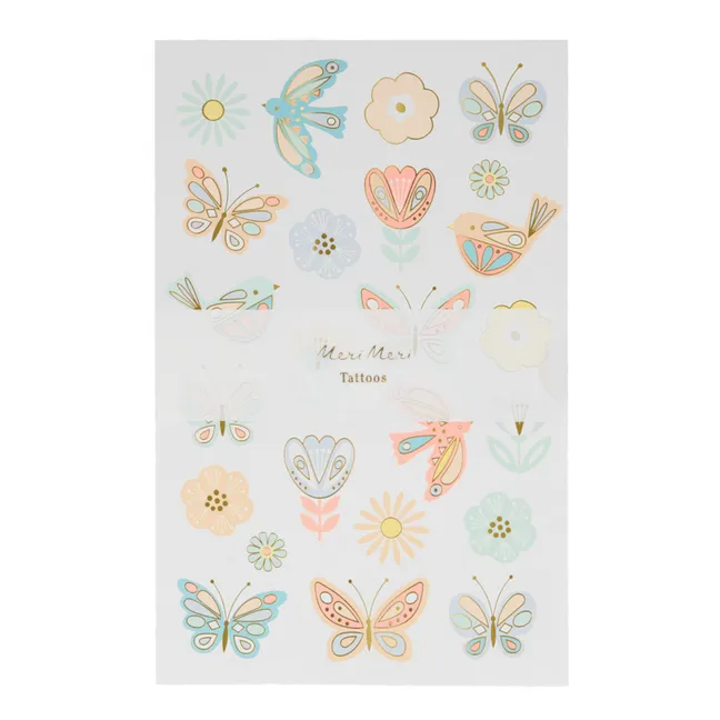 Temporary Birds and Butterflies Tattoos