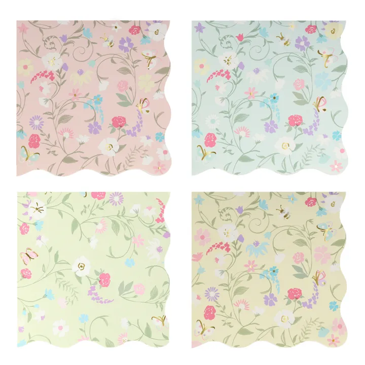 Petites serviettes en papier florales Ladurée - Set de 16- Image produit n°0