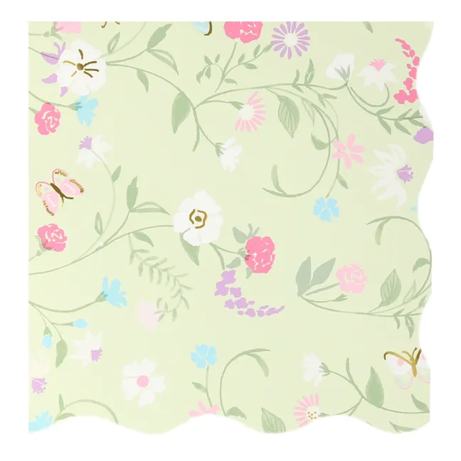 Ladurée small floral paper napkins - Set of 16