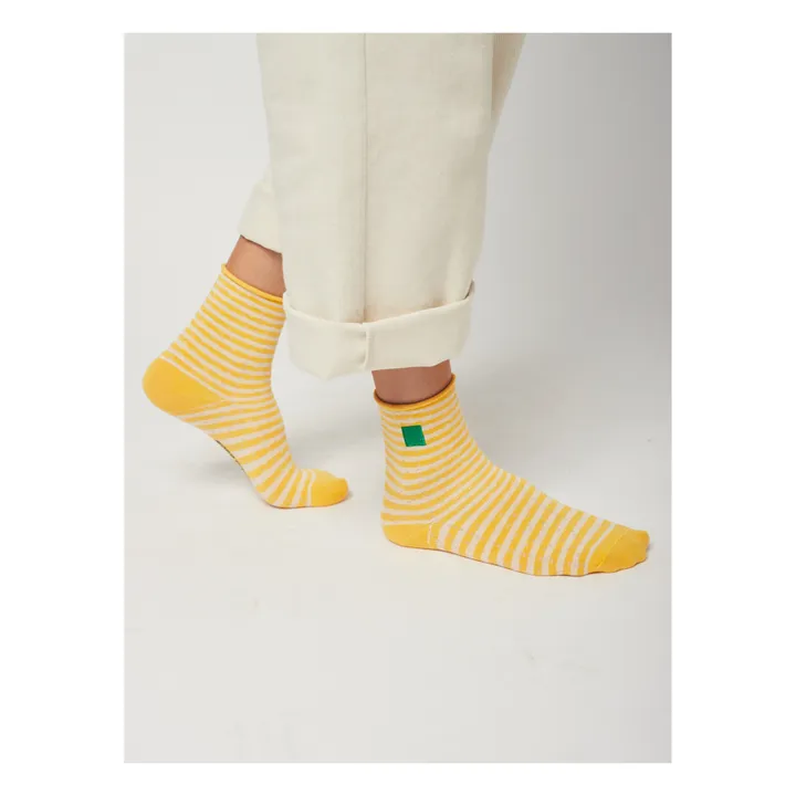 Lote de 2 pares de calcetines transparentes | Amarillo- Imagen del producto n°2