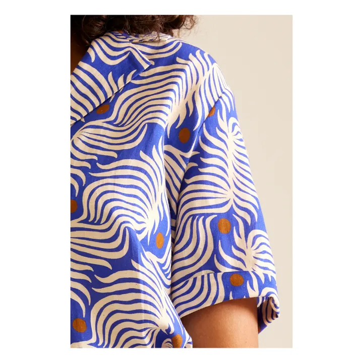 Camiseta Peyton Menorca Ramie | Azul- Imagen del producto n°2