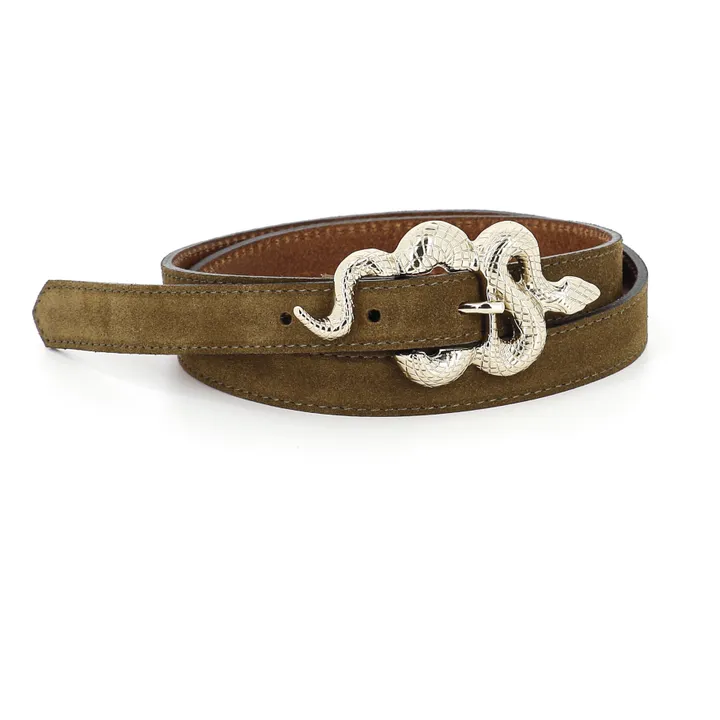Barbier Velvet Belt  | Tabacco- Product image n°0
