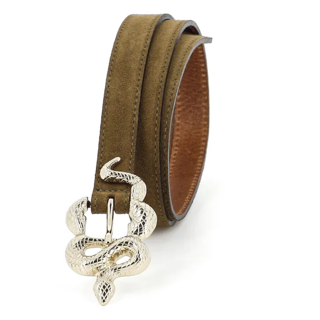 Barbier Velvet Belt  | Tabacco
