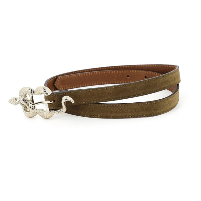 Barbier Velvet Belt  | Tabacco
