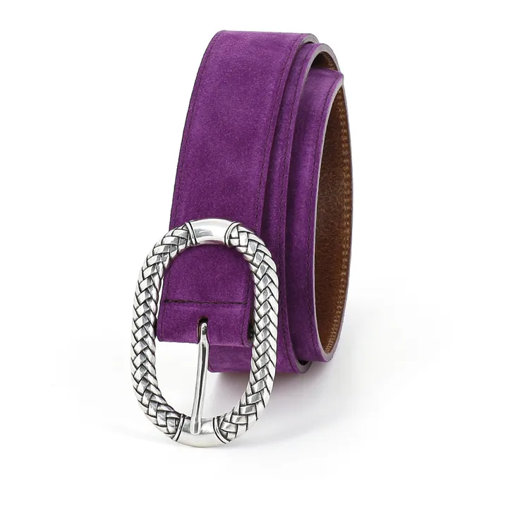 Cinturón de terciopelo Mahara | Violeta- Imagen del producto n°1