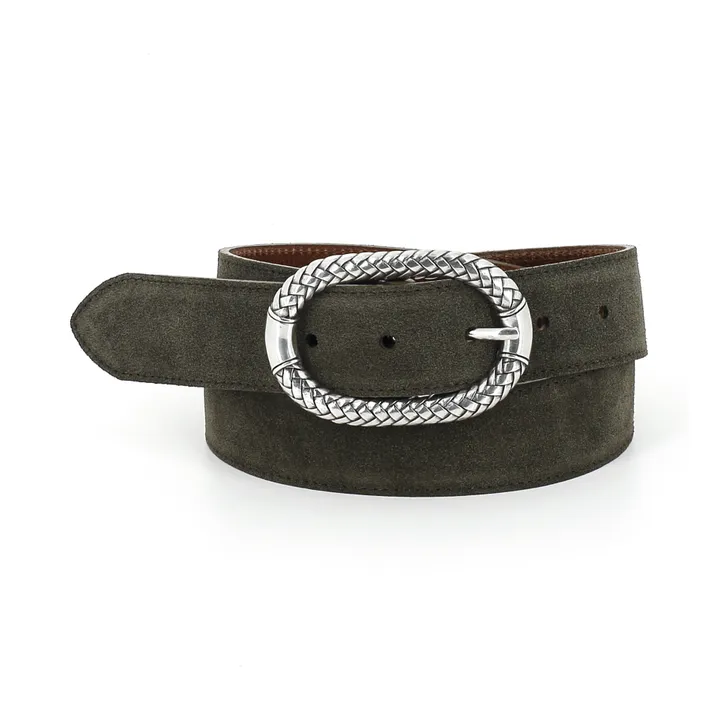 Cintura Mahara in velluto | Verde militare- Immagine del prodotto n°2