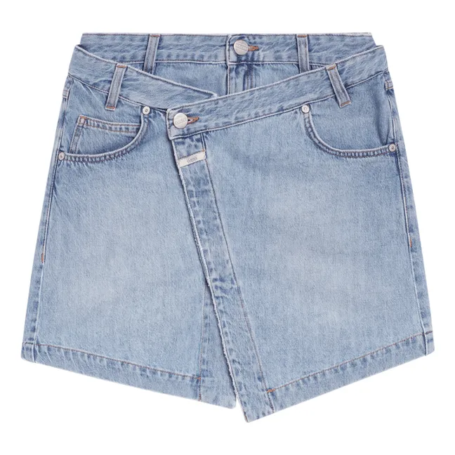 Falda vaquera cruzada | Mid Blue