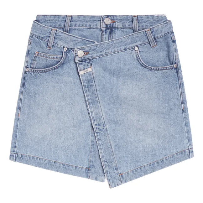 Jupe Croisée Denim | Mid Blue