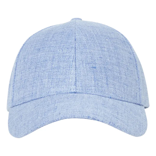 Cappello in lino | Blu acqua