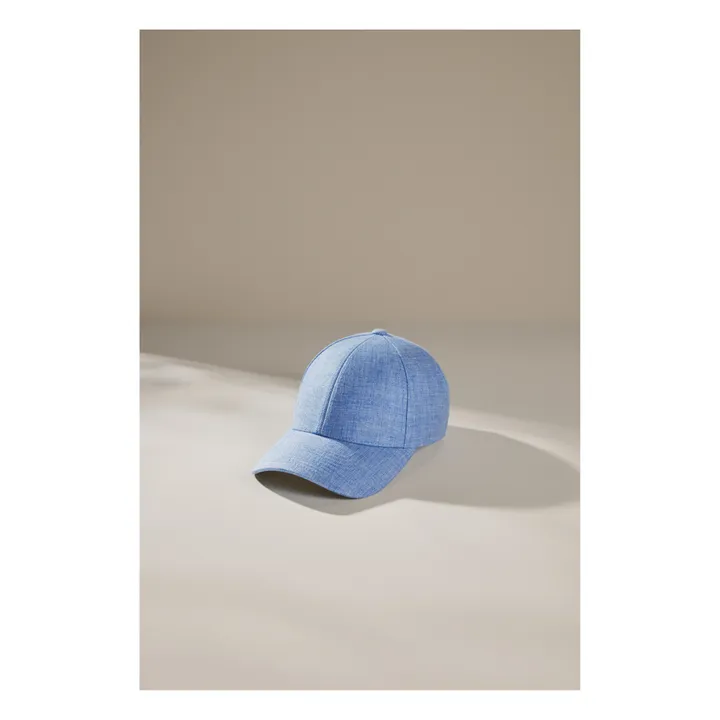 Casquette Lin | Bleu azur- Image produit n°1