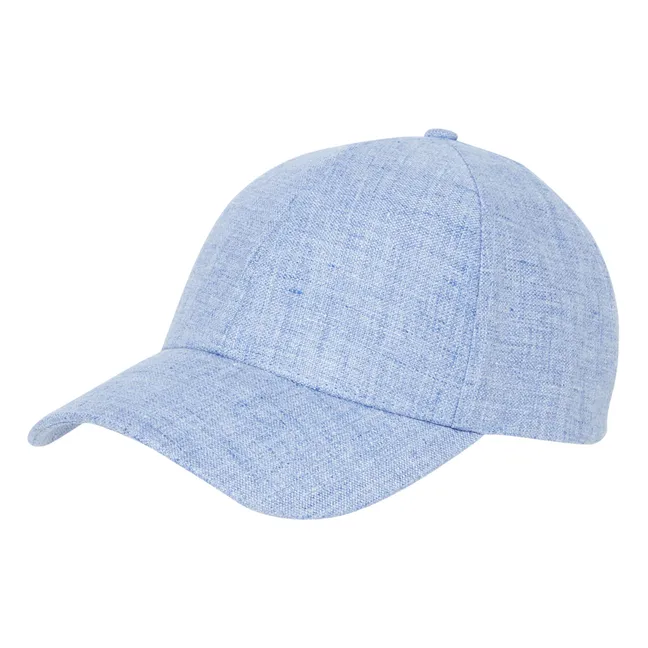 Linen Cap | Azure blue