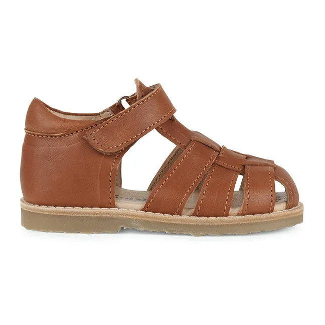 Classic Velcro Sandals | Cognac