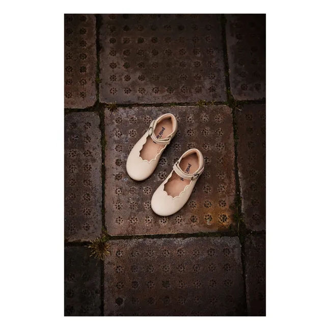 Festliche Balarinas Mary-Jane | Cremefarben