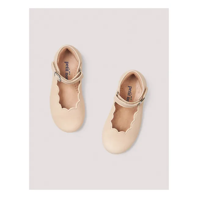 Festliche Balarinas Mary-Jane | Cremefarben