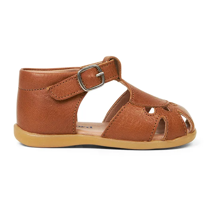 Sweetheart Velcro Sandals  | Cognac- Product image n°0