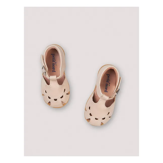 Sweetheart Velcro Sandals  | Cream