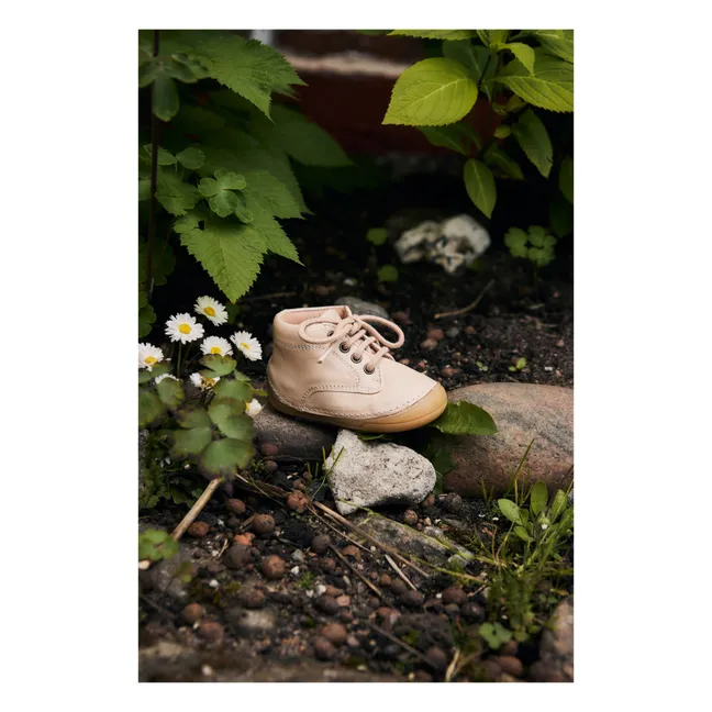 Bootie Lace-up Sneakers | Cream